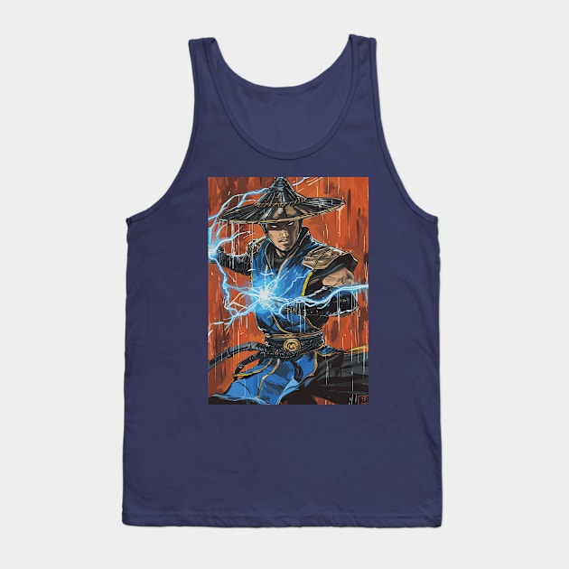 Raiden Mortal Kombat Tank Top by universepod